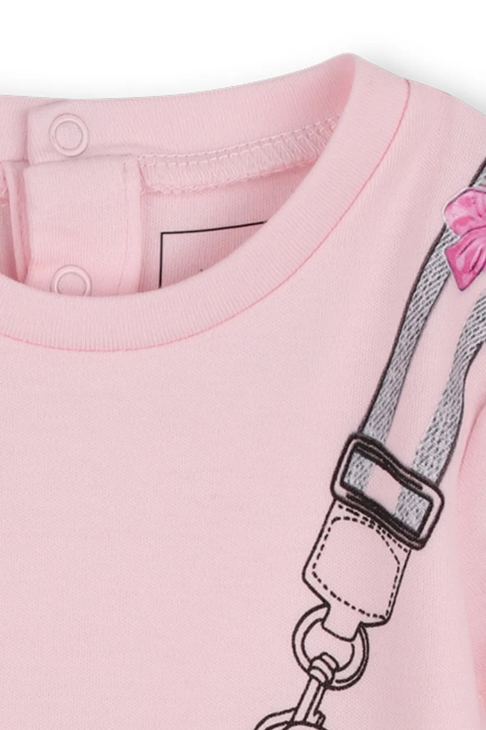 Chlapec Detské bavlnené dupačky Marc Jacobs W60807 ružová