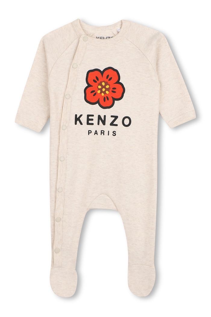 Chłopiec Kenzo Kids śpioszki bawełniane niemowlęce 2-pack K61614 beżowy