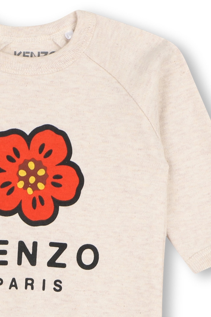 Kenzo Kids śpioszki bawełniane niemowlęce 2-pack K61614 beżowy
