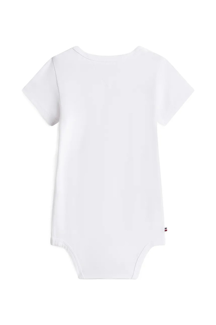 Tommy Hilfiger body niemowlęce z bawełną KN0KN02369.PPY2 biały SS26