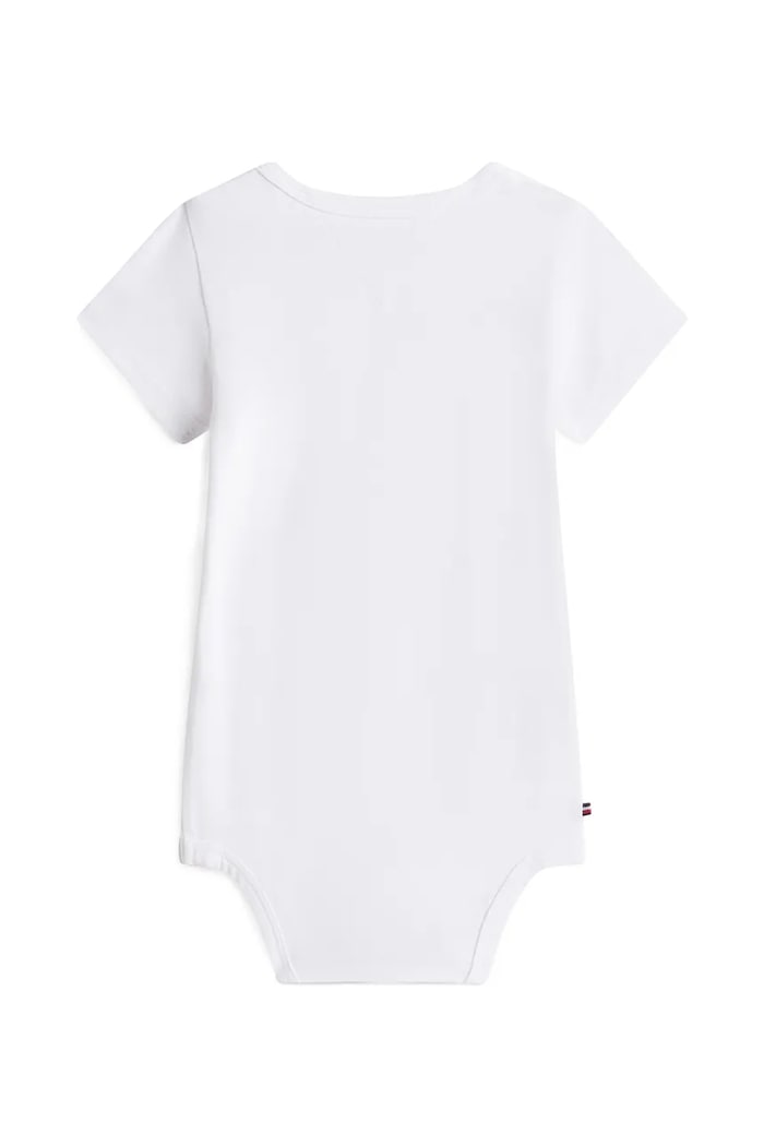 Tommy Hilfiger body niemowlęce z bawełną KN0KN02369.PPY2 biały SS26