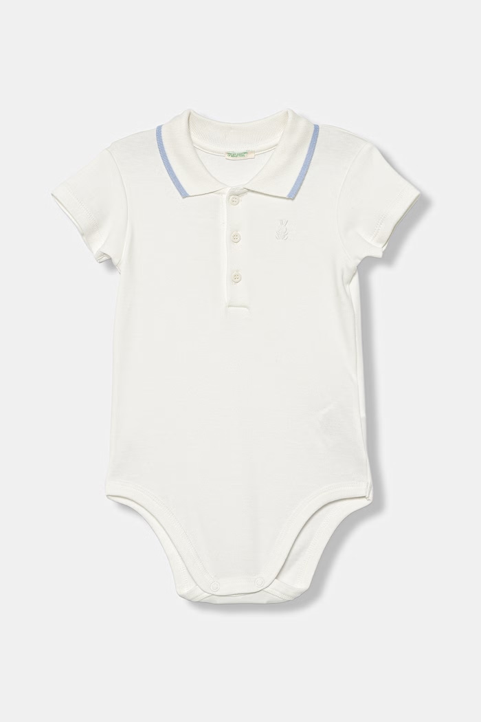 United Colors of Benetton detské bavlnené body biela 3CDIAB00X.W.Stagionale