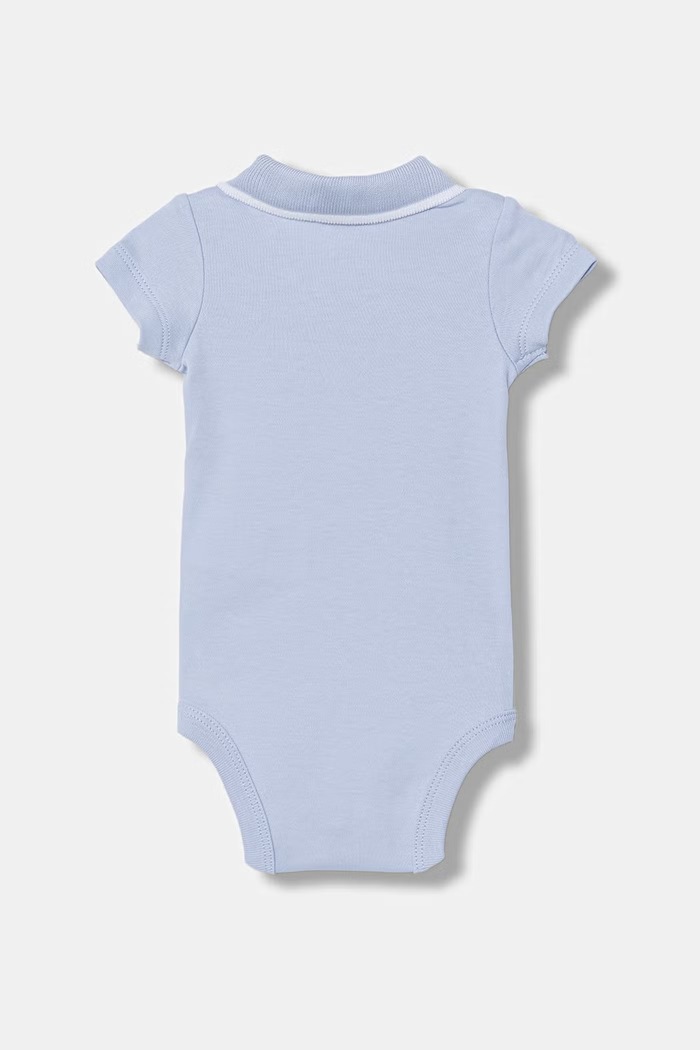 United Colors of Benetton dojčenské bavlnené body 3CDIAB00X.W.Stagionale modrá SS26