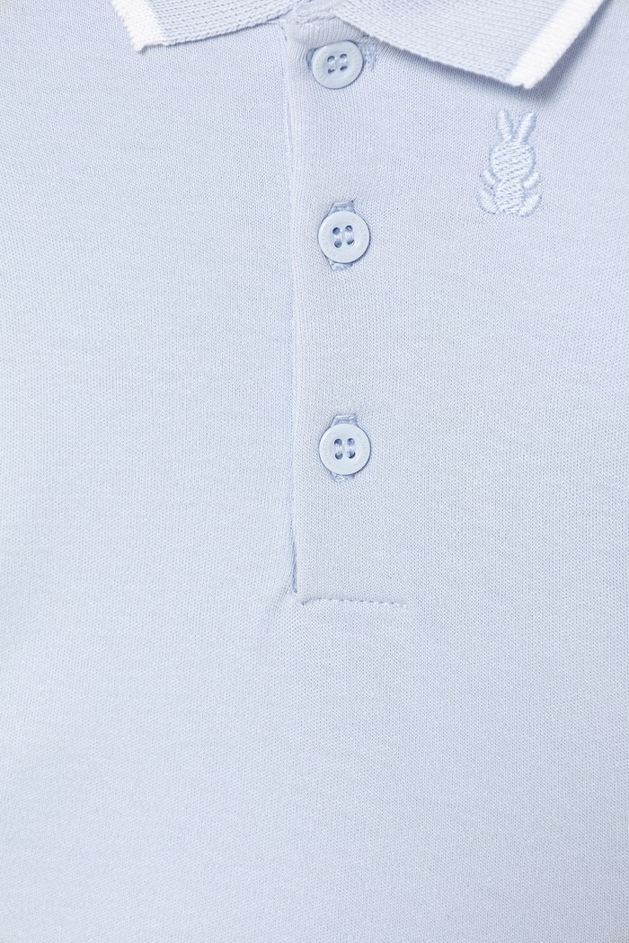 Chlapec United Colors of Benetton dojčenské bavlnené body 3CDIAB00X.W.Stagionale modrá