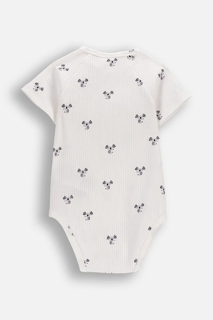 Coccodrillo body niemowlęce z bawełną WC6112202SUN beżowy SS26