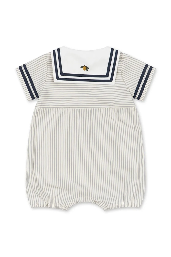 Konges Sløjd overal detský bavlnený ALLIE SAILOR ROMPER GOTS KS105254.PPY2 biela SS26