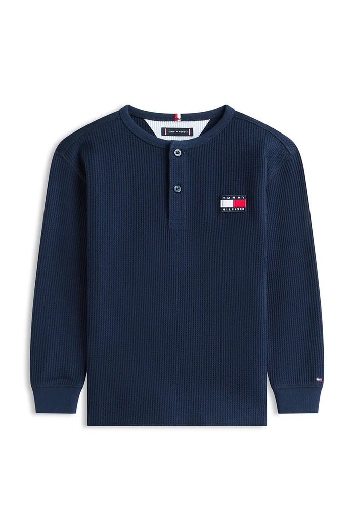 Tommy Hilfiger maglietta a maniche lunghe per bambini KB0KB10166.128.176.PPY2 blu navy SS26