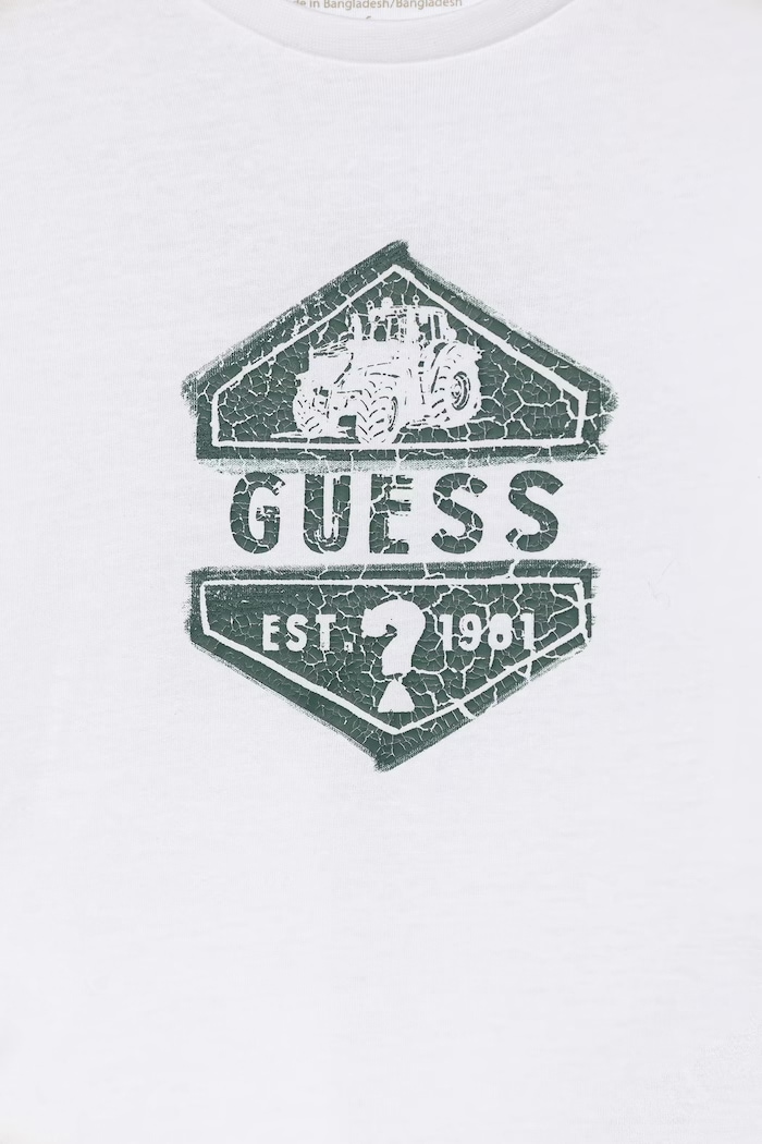 Мальчик Хлопковый детский лонгслив Guess N6RI19.K8HM4.PPY2 белый