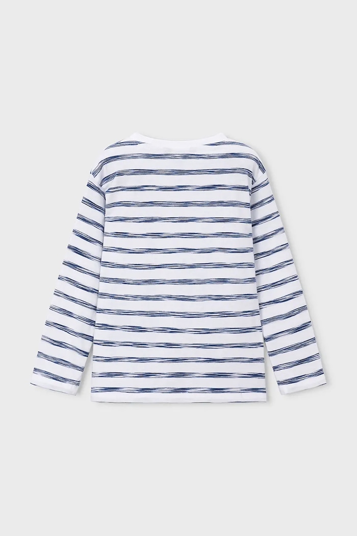 Mayoral longsleeve din bumbac pentru copii 3083.5A.Mini.PPY2 alb SS26