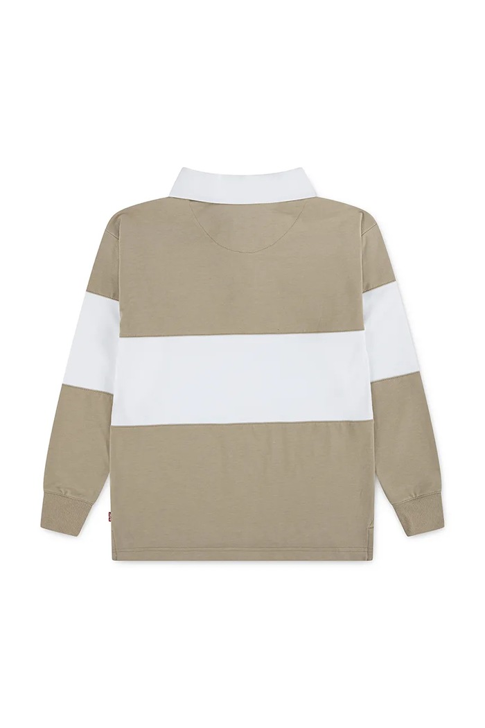 Levi's longsleeve copii TIMELESS RUGBY POLO 8EP601 bej SS26