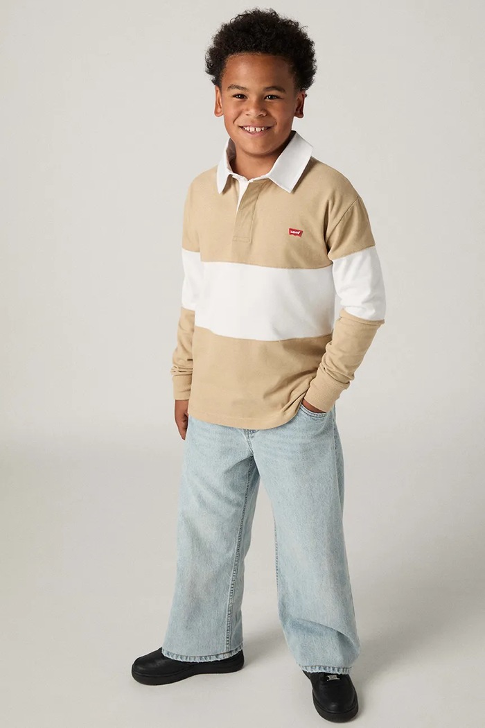 Detské tričko s dlhým rukávom Levi's TIMELESS RUGBY POLO 9EP601