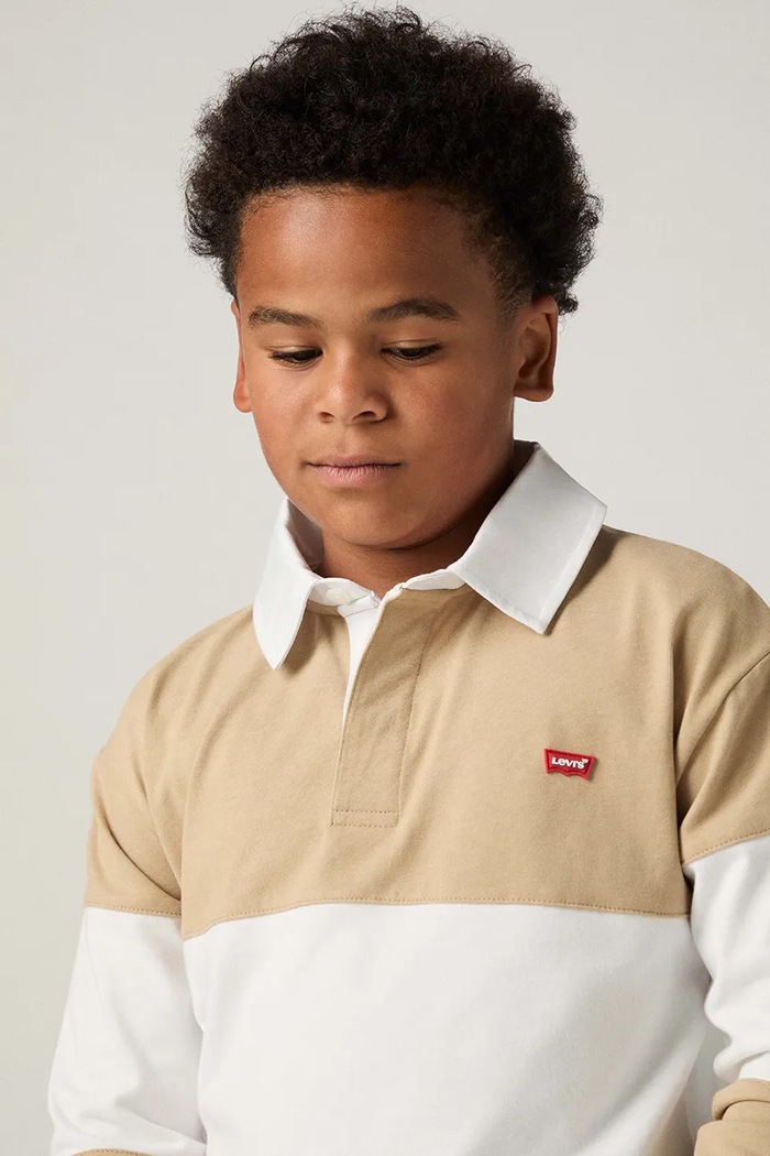 Detské tričko s dlhým rukávom Levi's TIMELESS RUGBY POLO 9EP601