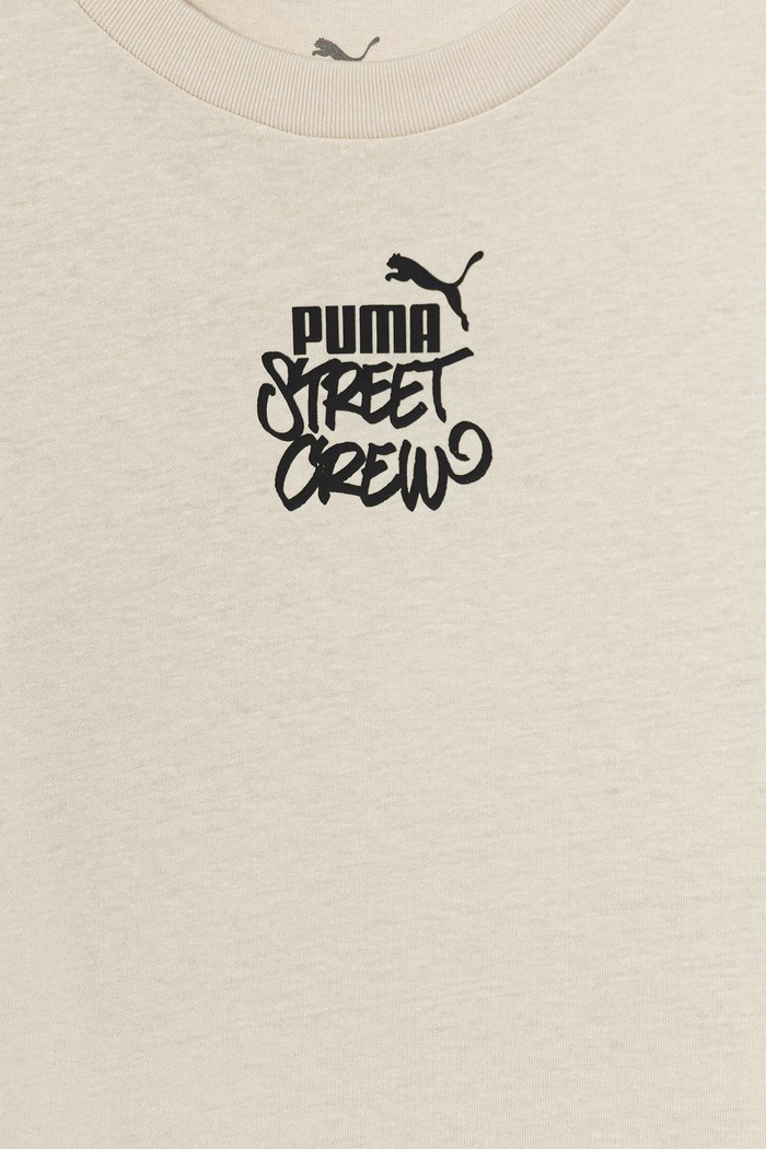 Αγορίστικα Παιδικό βαμβακερό μακρυμάνικο Puma MID90s 691745 μπεζ