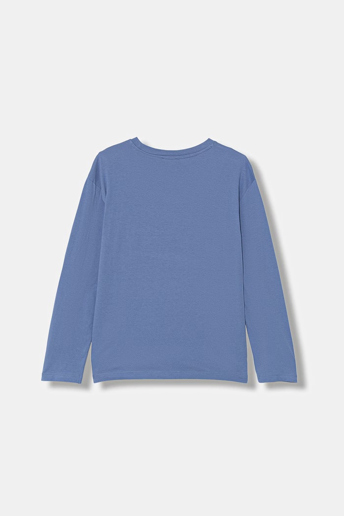 United Colors of Benetton tričko s dlhým rukávom detské bavlnené 3I1XC10S2.G.Stagionale modrá SS26