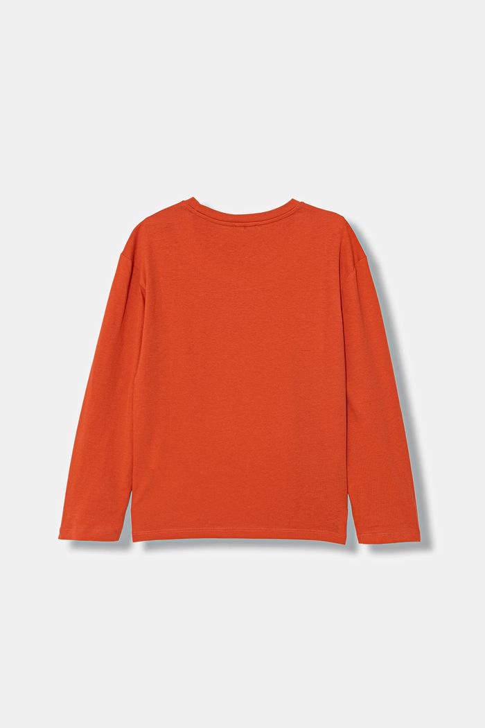 United Colors of Benetton longsleeve dziecięcy bawełniany 3I1XC10S2.G.Stagionale czerwony SS26