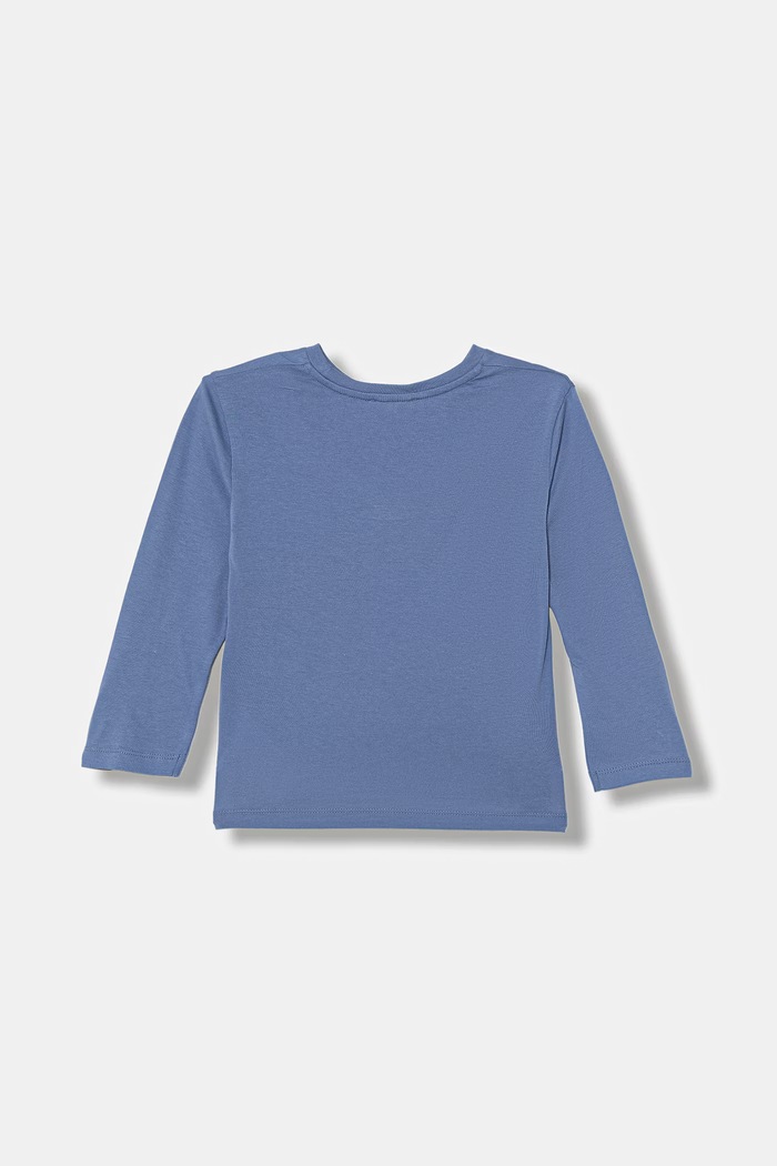 Дитячий бавовняний лонгслів United Colors of Benetton 3I1XG10LM.P.Stagionale блакитний SS26
