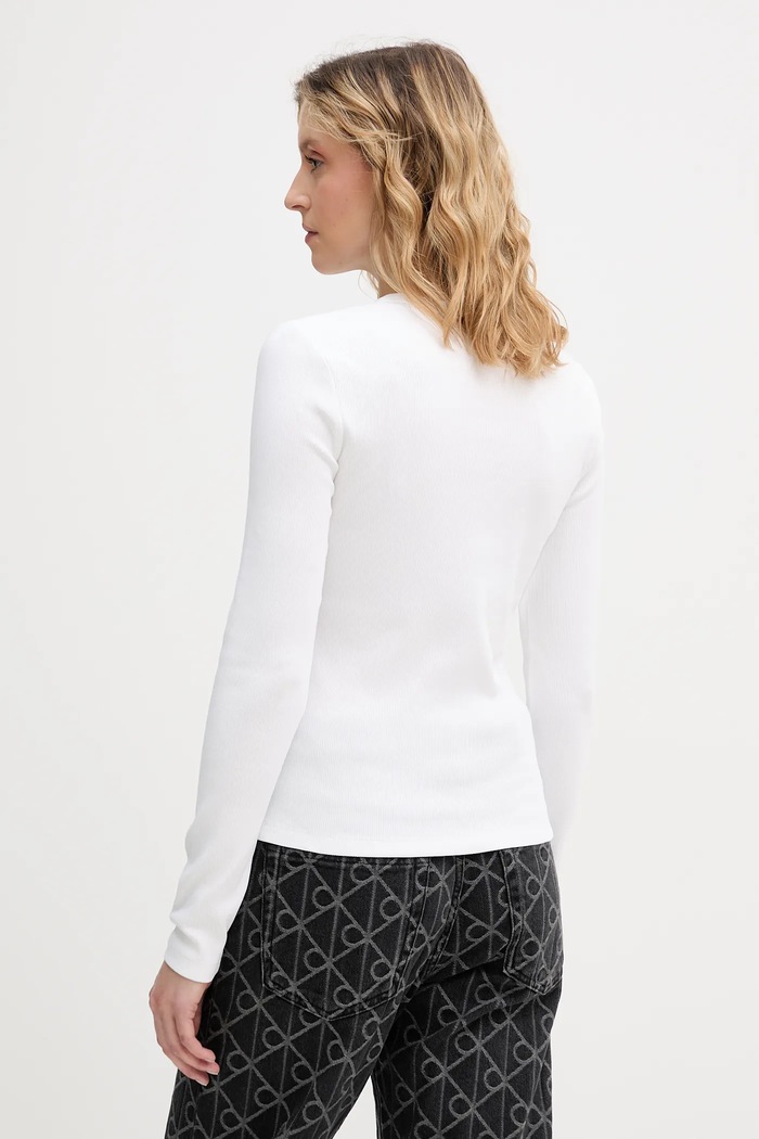 Ruházat Calvin Klein Jeans hosszú ujjú LV047E205G fehér