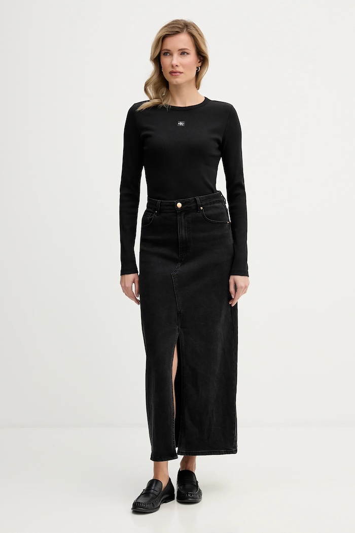 Calvin Klein Jeans hosszú ujjú LV047E205G fekete SS26