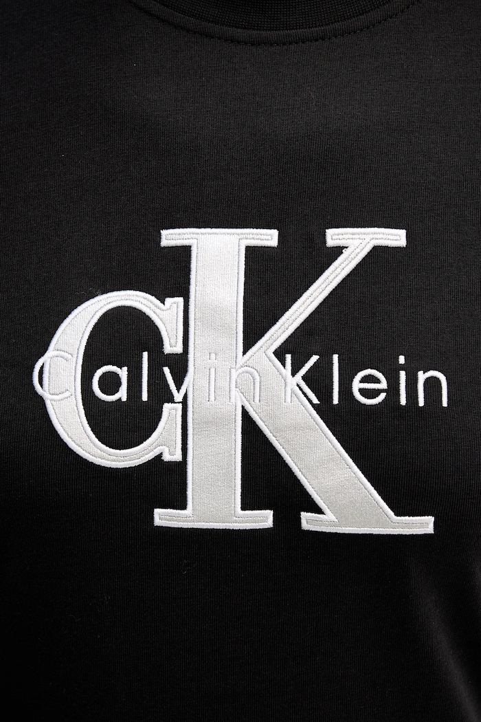 Calvin Klein Jeans pamut hosszúujjú LV047E820G fekete
