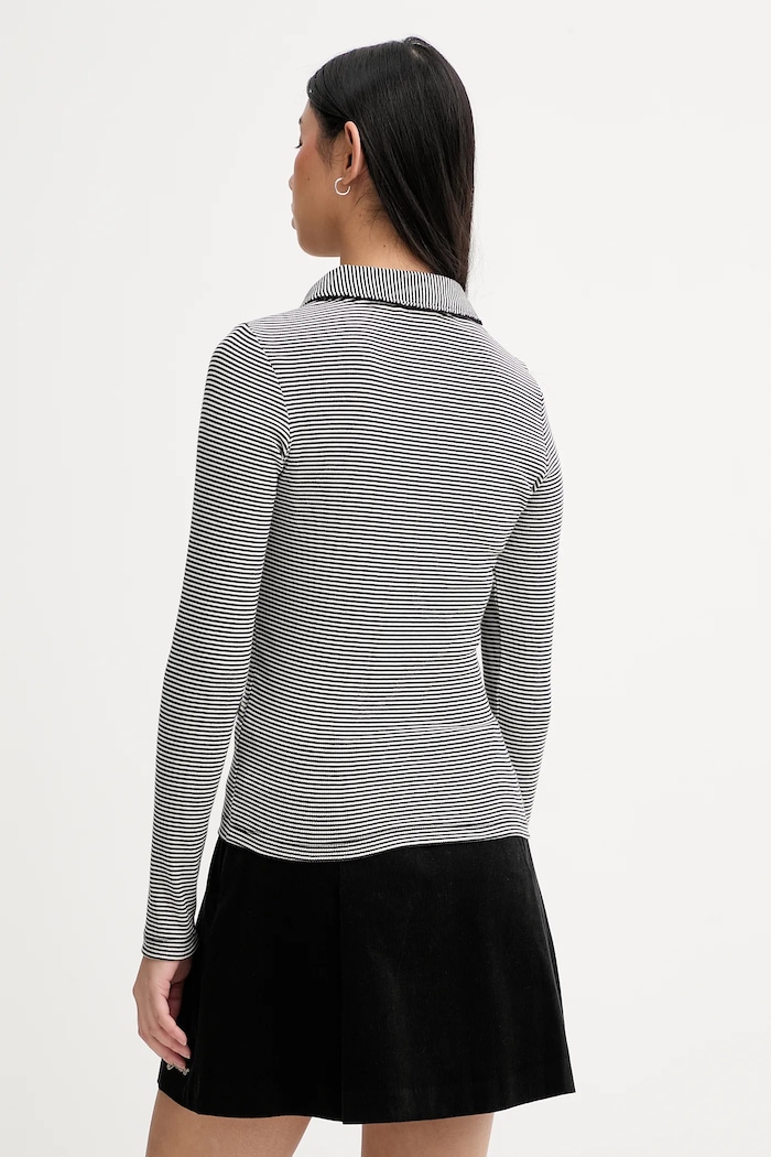 Îmbrăcăminte Tommy Jeans longsleeve DW0DW21933 negru