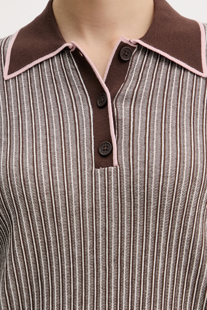 Stine Goya sweter damski SG.SS26.K048.2356 brązowy