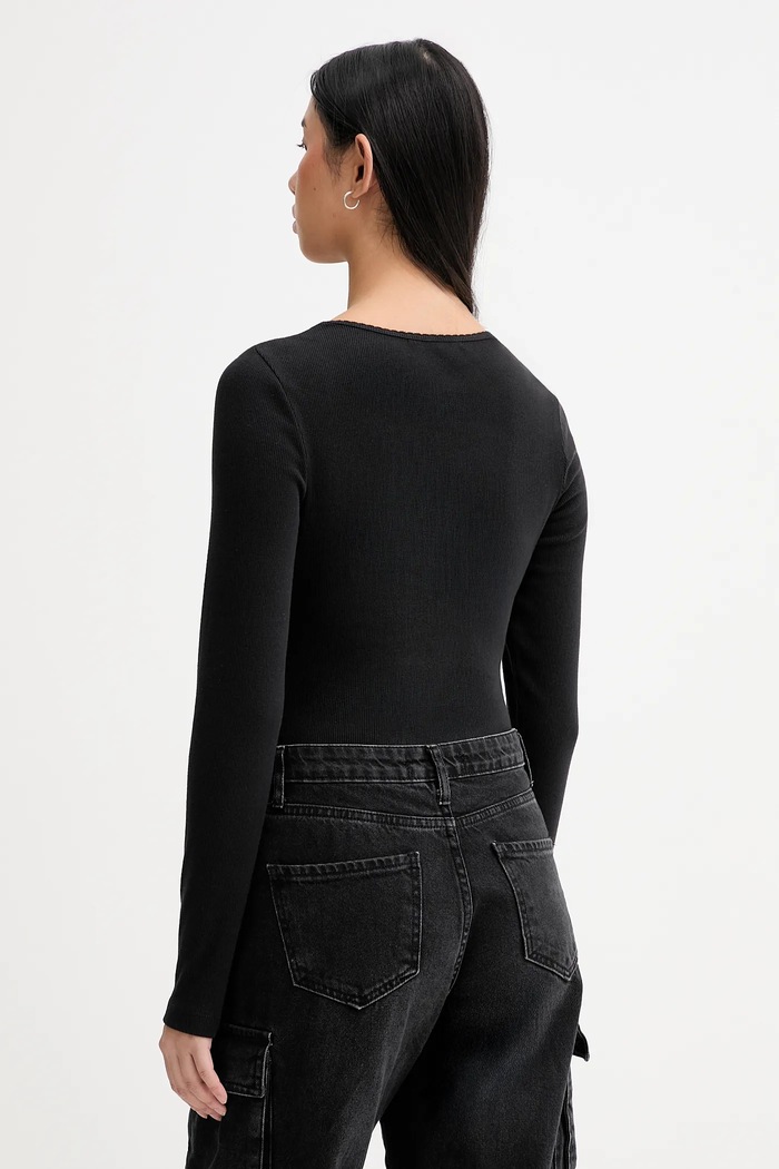 Oblečenie Body Tommy Jeans DW0DW22533 čierna
