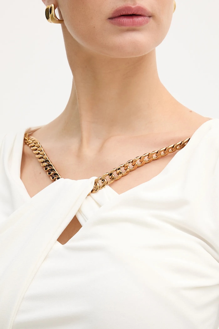 Μπλουζάκι Marciano by Guess CARLI 6RGP06.6257A μπεζ