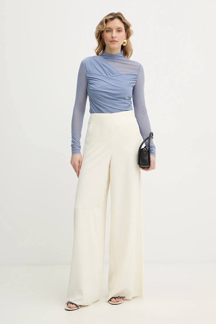 BOSS Orange bluză C Etulah 50553444 albastru SS26