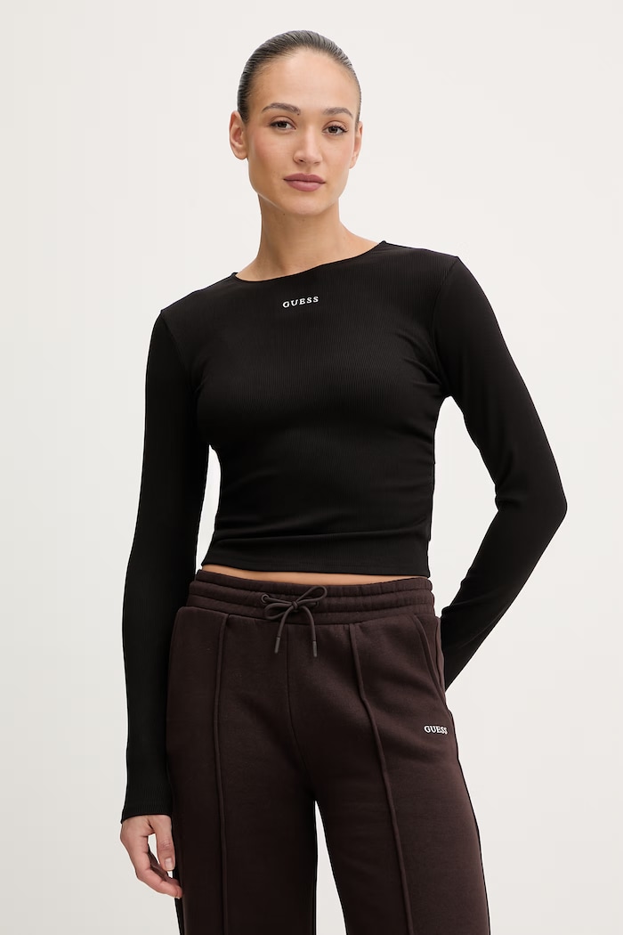 Guess longsleeve NAT uni negru V6RP08.KD932