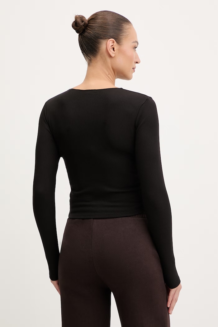 Îmbrăcăminte Guess longsleeve NAT V6RP08.KD932 negru