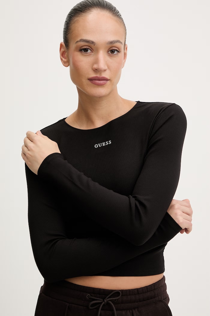 Guess longsleeve NAT negru V6RP08.KD932