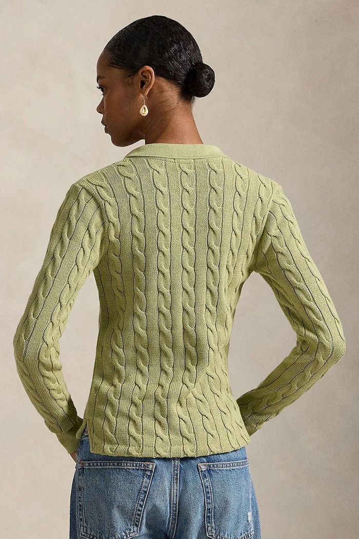 Polo Ralph Lauren svetr dámský bavlněný 211959100 zelená SS26