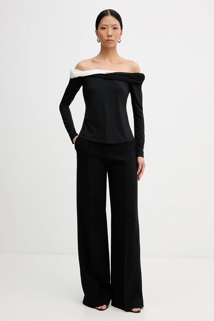 Halenka Karl Lagerfeld B1W17009 černá SS26