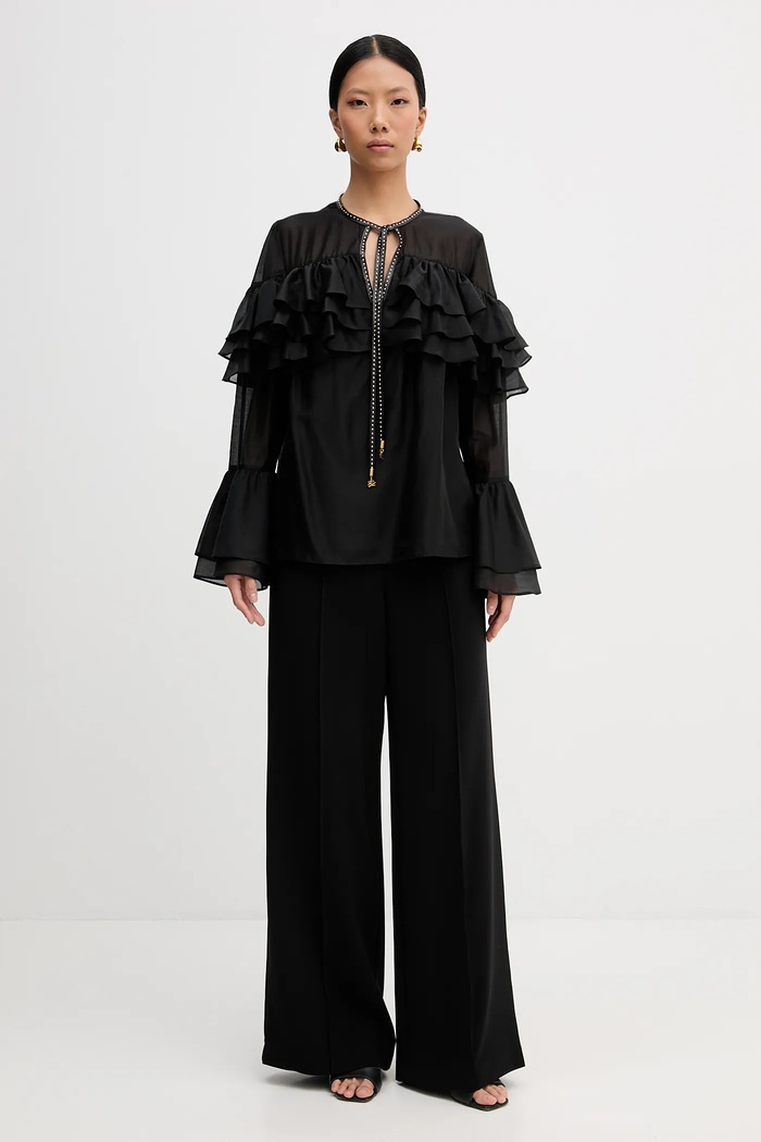 Karl Lagerfeld bluză B1W11011 negru SS26