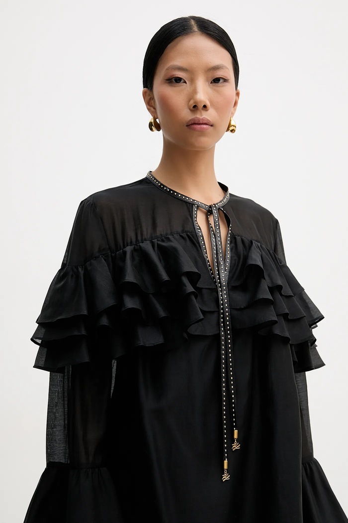 Karl Lagerfeld bluză B1W11011 negru