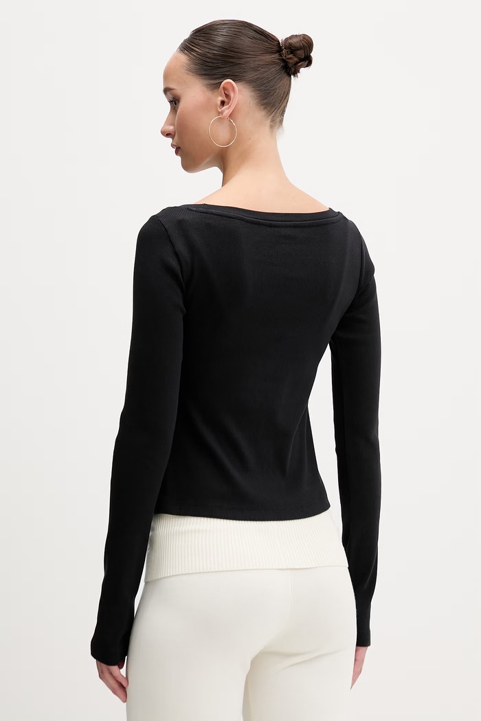 Odzież Guess Originals longsleeve W6RP41.KCTT1 czarny
