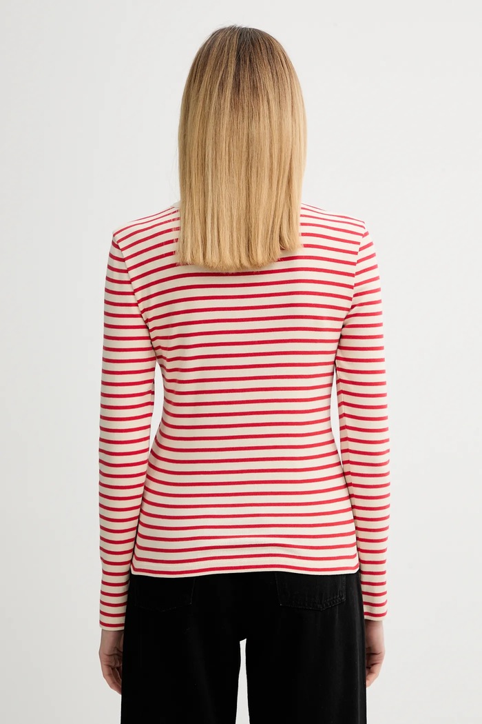 Îmbrăcăminte Marc O'Polo longsleeve din bumbac 600207452011 rosu