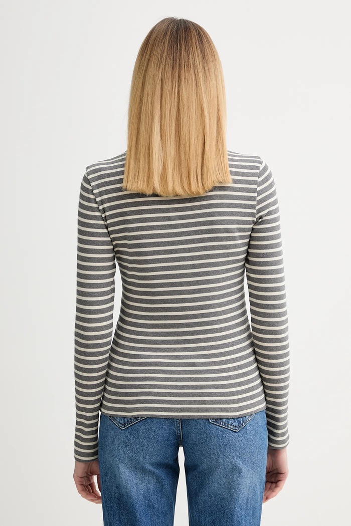 Îmbrăcăminte Marc O'Polo longsleeve din bumbac 600207452011 gri