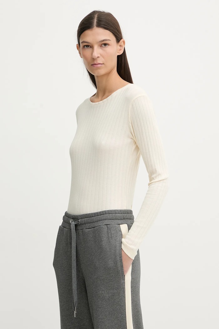 Marc O'Polo longsleeve uni bej 5000010582