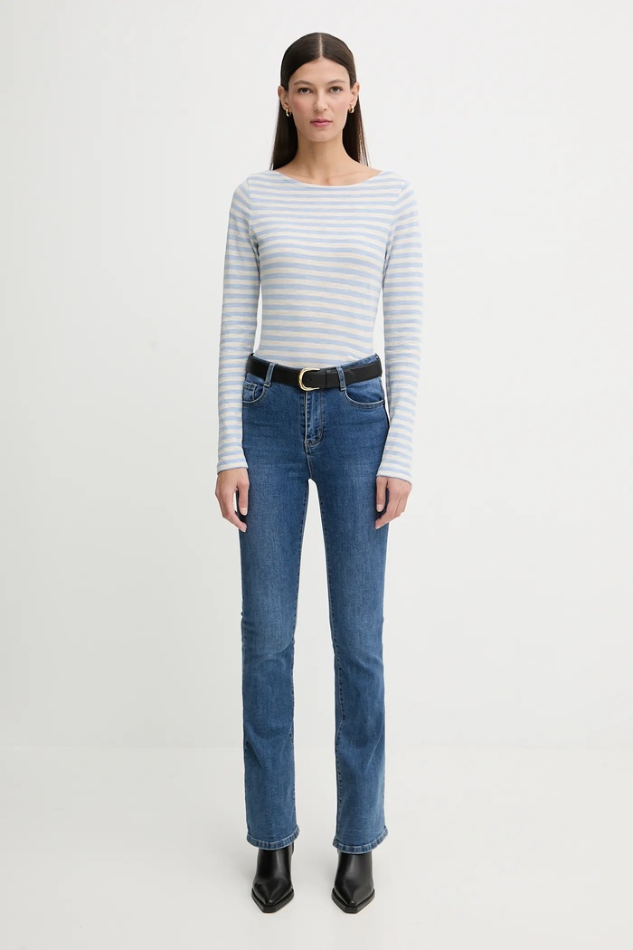 Marc O'Polo longsleeve din bumbac 600219652597 albastru SS26