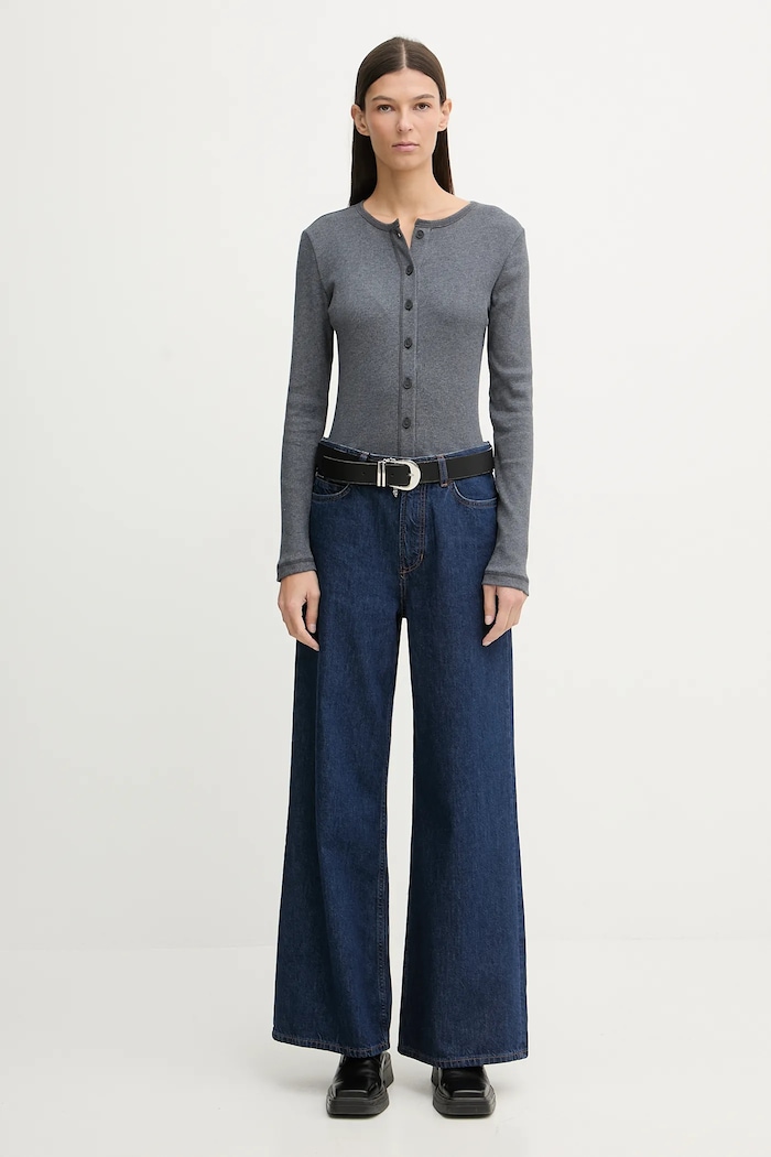 Marc O'Polo cardigan 5000007524 gri SS26