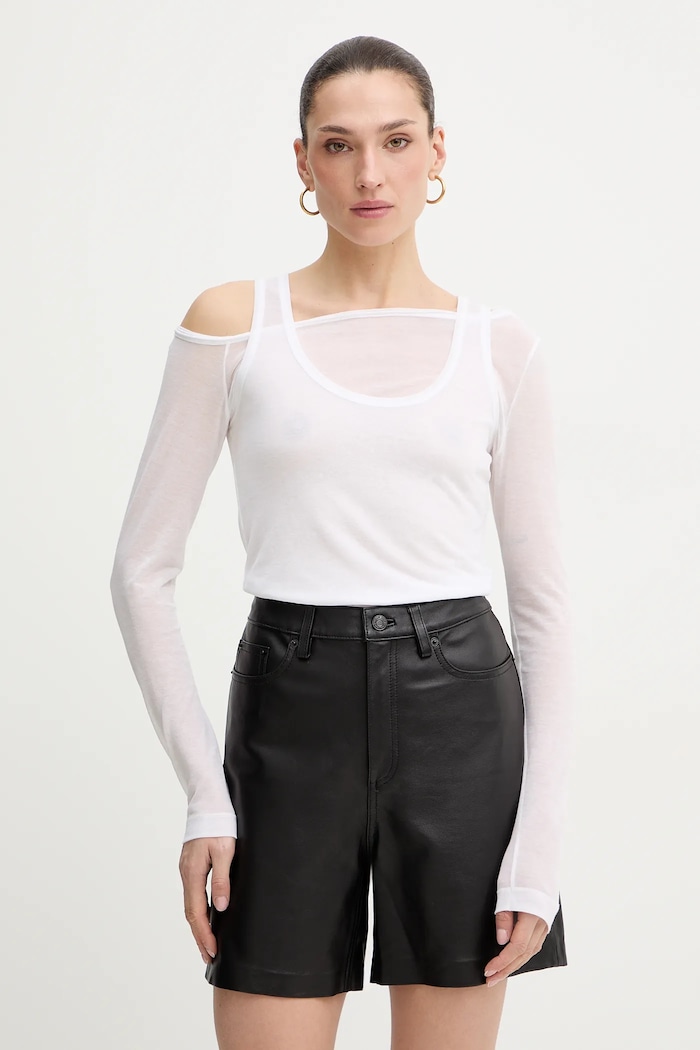 Μακρυμάνικο Pinko slim λευκό 106456.A2CL