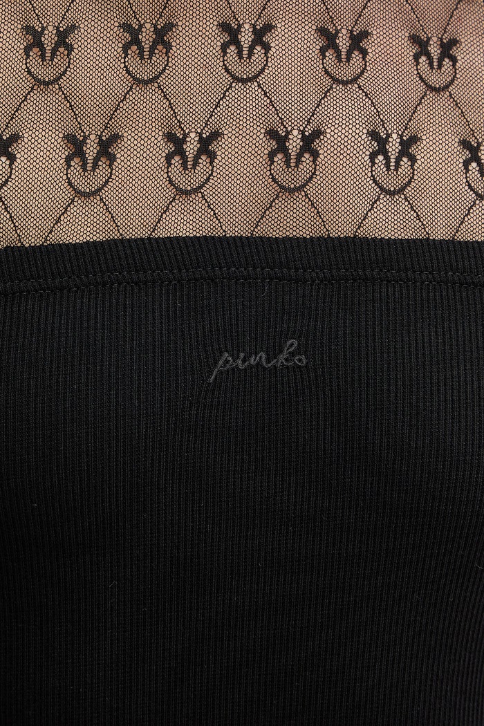 Tričko s dlhým rukávom Pinko 106472.A362 čierna
