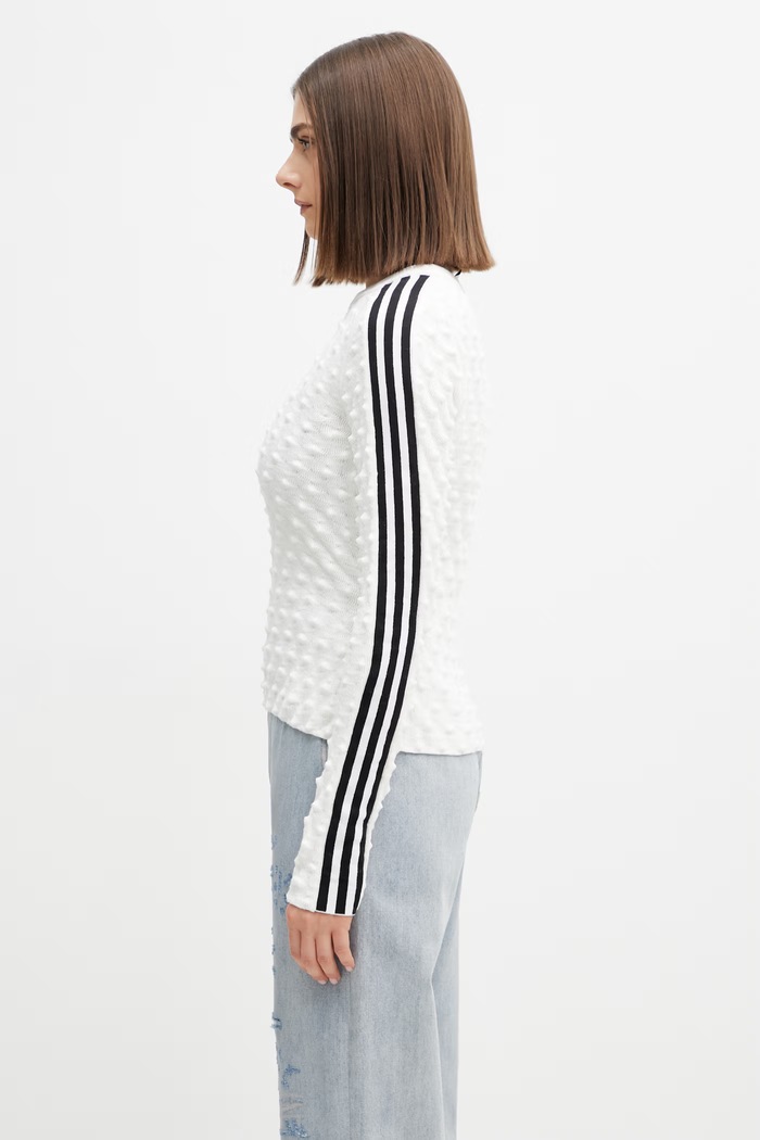 adidas Originals pulover cu amestec de lână de damă KS6461. bej SS26