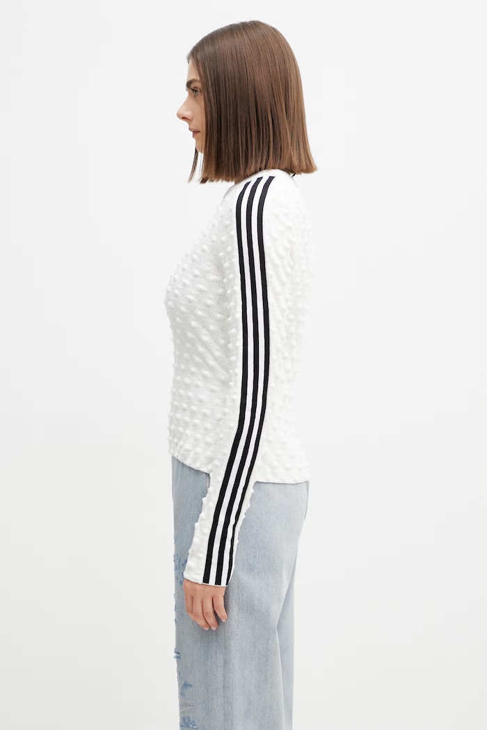 adidas Originals pulover cu amestec de lână de damă KS6461. bej SS26