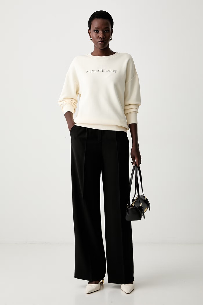 MICHAEL Michael Kors bluza damska bawełniana MR651Z64MY beżowy SS26
