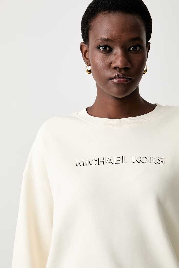MICHAEL Michael Kors bluza damska bawełniana beżowy MR651Z64MY