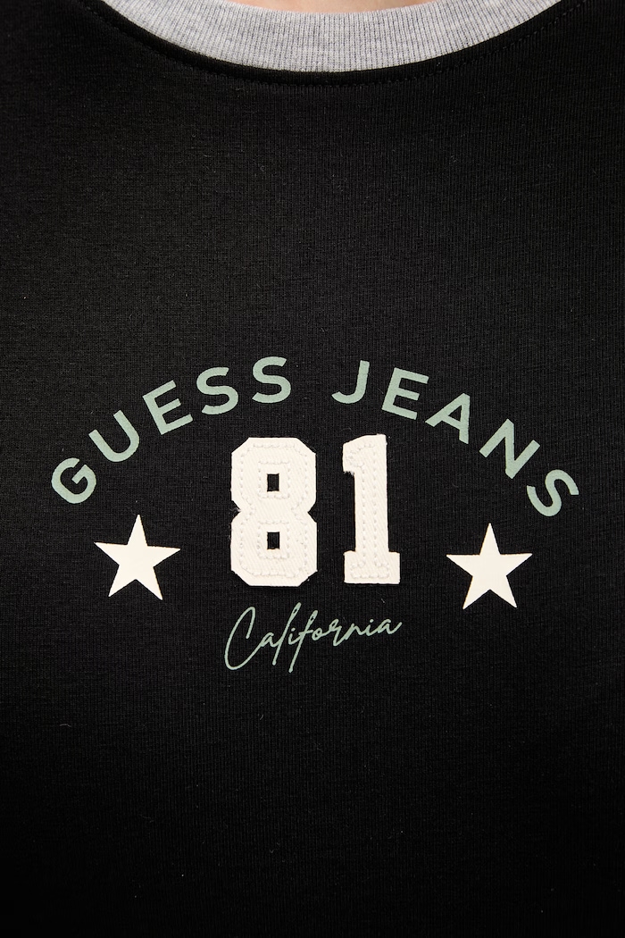 Блуза с дълги ръкави Guess Jeans W6RI17.J1314 черен