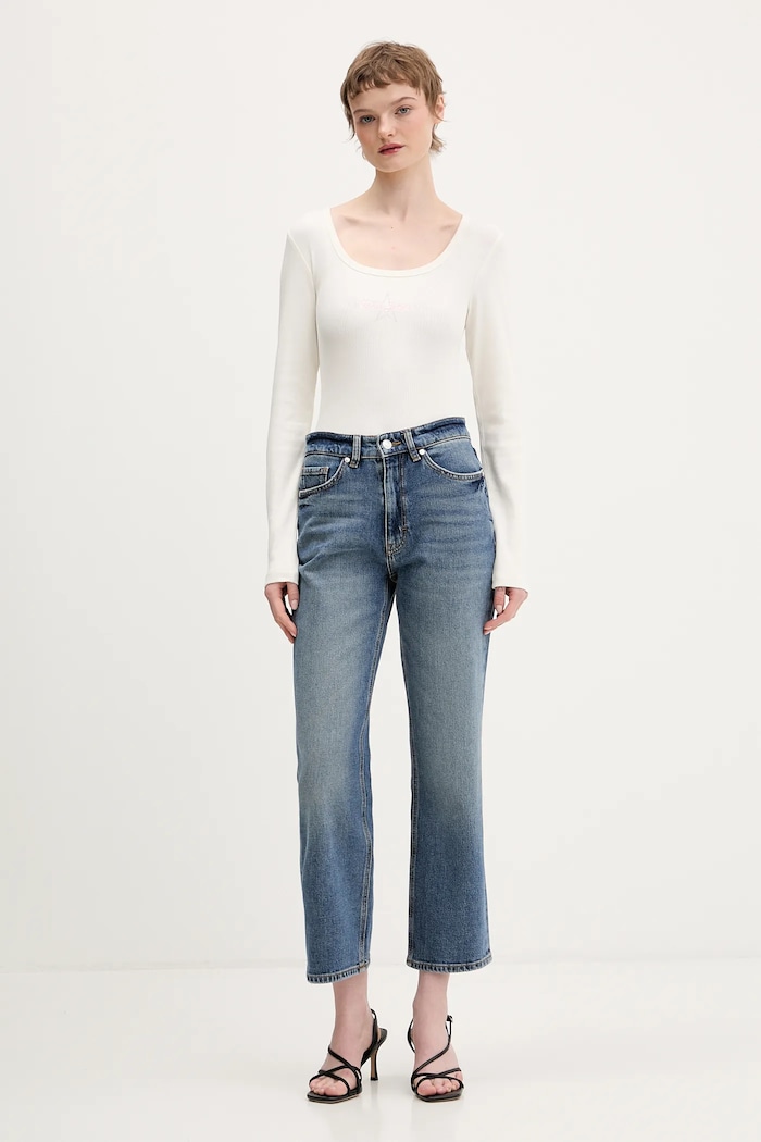 Guess Jeans hosszú ujjú W6RP24.KA0H1 bézs SS26