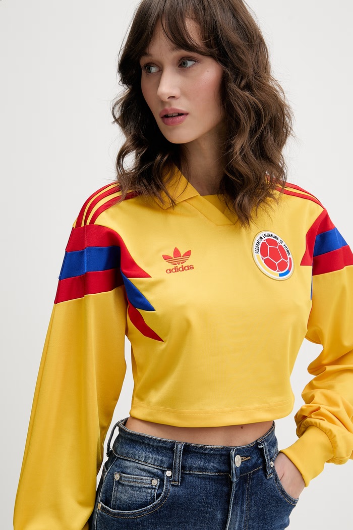 adidas Originals majica z dolgimi rokavi ženska Colombia rumena KE2299